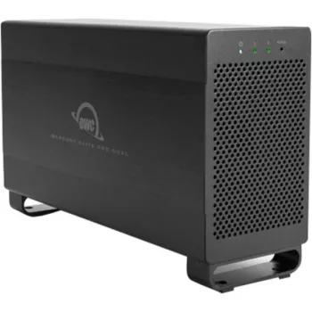 OWC Mercury Elite Pro Dual - externe RAID-behuizing - 2 bays - 2,5/3,5 inch - SATA I/II/III - USB 3.1 Gen 1 & eSATA - aluminium - zwart