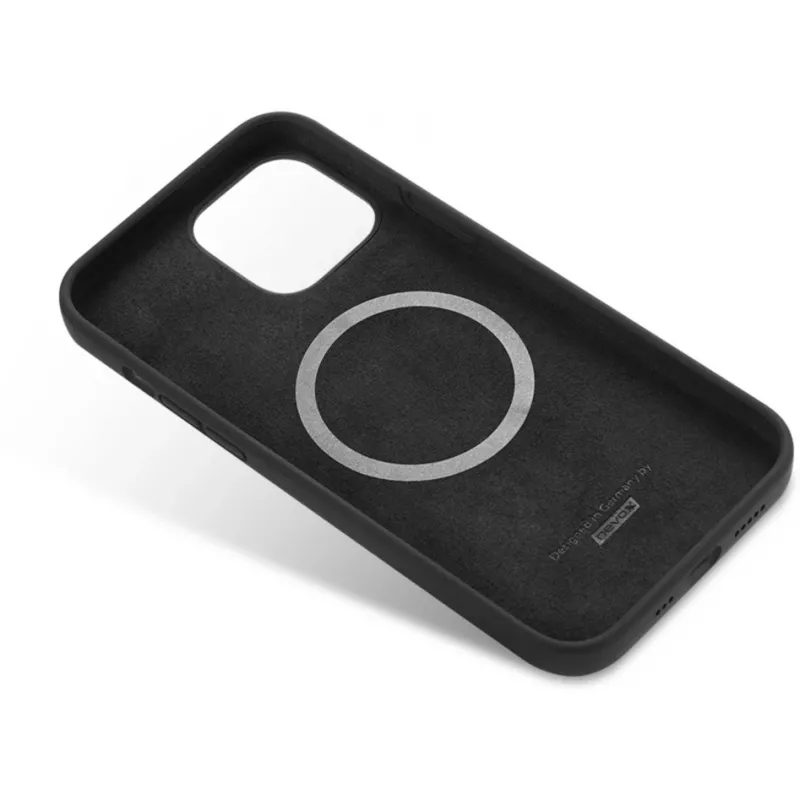 NEVOX StyleShell Shock Case voor iPhone 16, zwart, MagSafe-compatibel