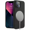 NEVOX StyleShell Shock Case voor iPhone 16, zwart, MagSafe-compatibel