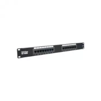 TRENDnet patchpanel - CAT 6 - 48 poorten - 2U rackmontage - ongeïsoleerd - zwart