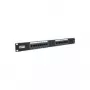 TRENDnet patchpanel - CAT 6 - 48 poorten - 2U rackmontage - ongeïsoleerd - zwart
