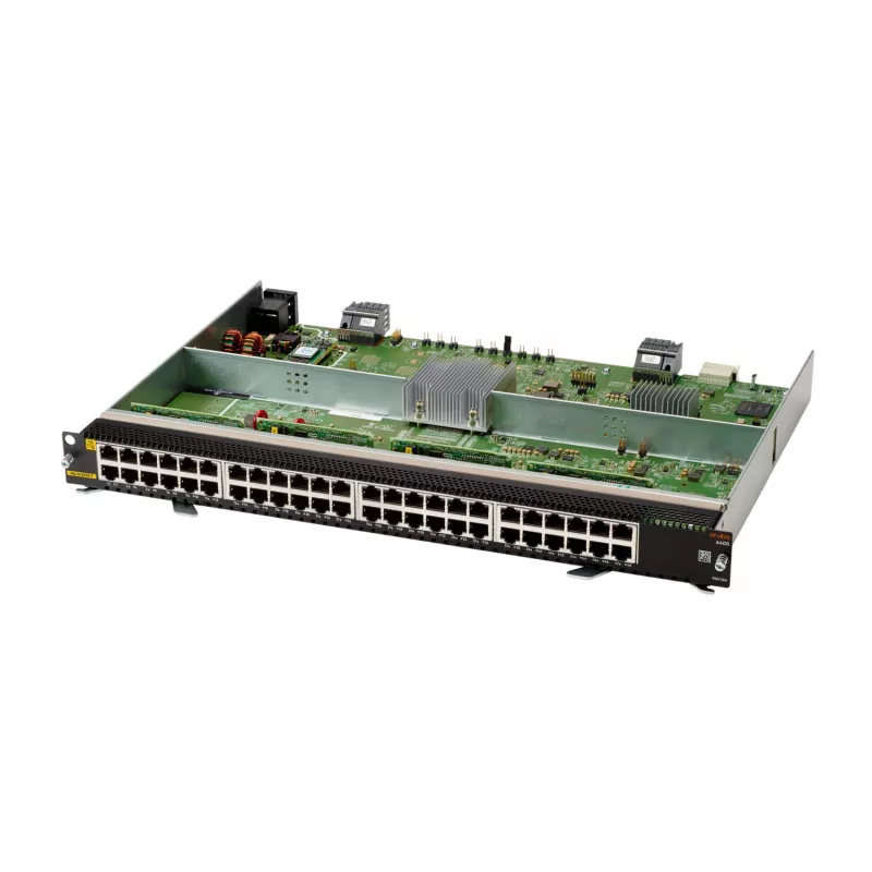 HP ENTERPRISE HPE Aruba Networking 6400 48-poorts 1GbE Class 4 PoE v2 module - switch-module - L3 - 48 x 10/100/1000 (PoE)