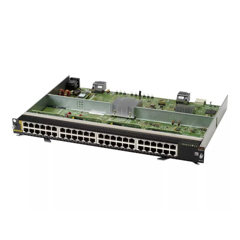 HP ENTERPRISE HPE Aruba Networking 6400 48-poorts 1GbE Class 4 PoE v2 module - switch-module - L3 - 48 x 10/100/1000 (PoE)