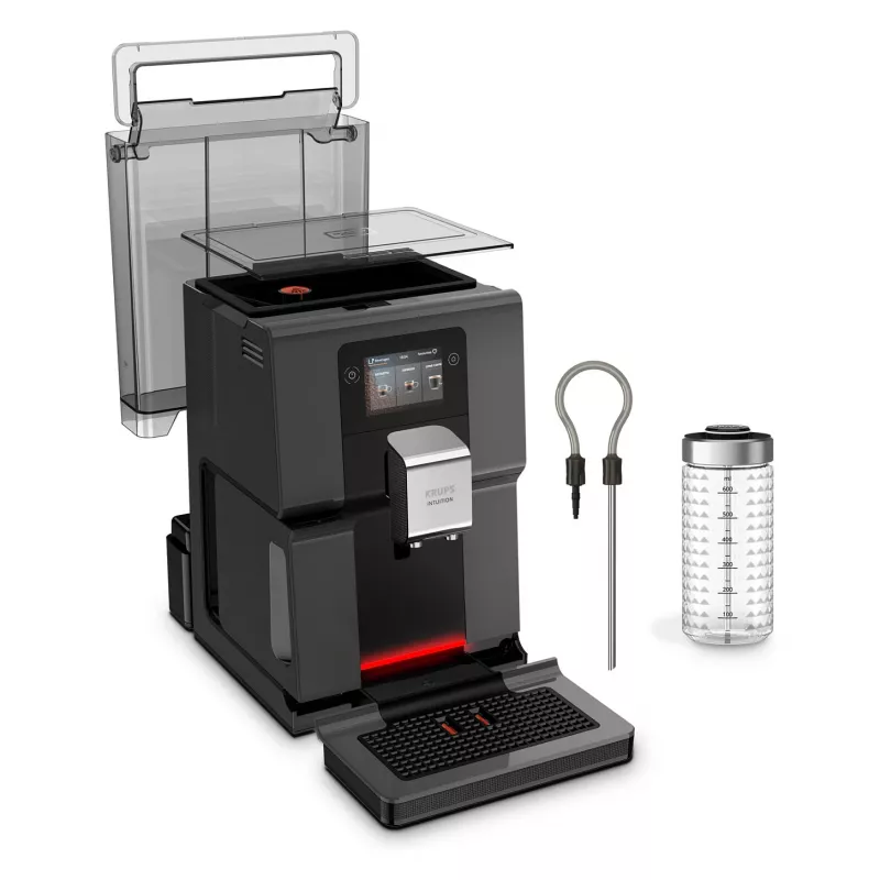 KRUPS Intuition Preference EA872B10 volautomatische koffiemachine met cappuccino-bereider, 15 bar, zwart