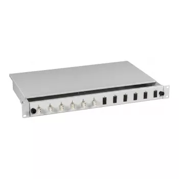 EFB Elektronik BA71921.24 lasbox LC OS2 24 pigtails / 12 koppelingen 1U uittrekbare lade
