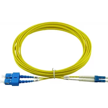 BlueOptics duplex glasvezel-patchkabel LC-UPC/SC-UPC singlemode 15 meter