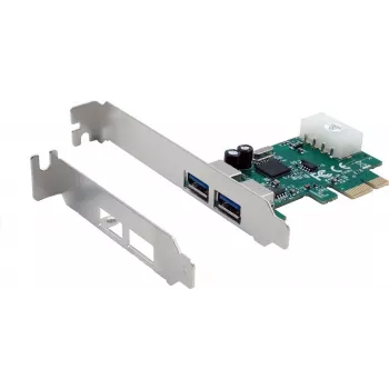 EXSYS EX-11042 PCIe USB 3.2 Gen 1 kaart met 2 poorten NEC-chipset