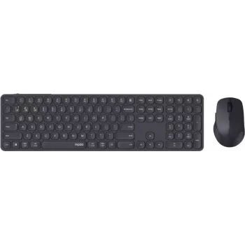 Rapoo E9810M draadloze multi-mode desktopset, QWERTZ, donkergrijs