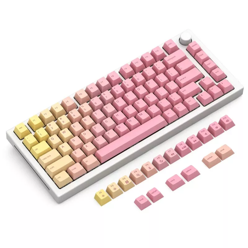 Glorious GPBT keycaps - Pink Grapefruit (114 toetsen, Cherry-profiel, PBT, dye-sublimated)