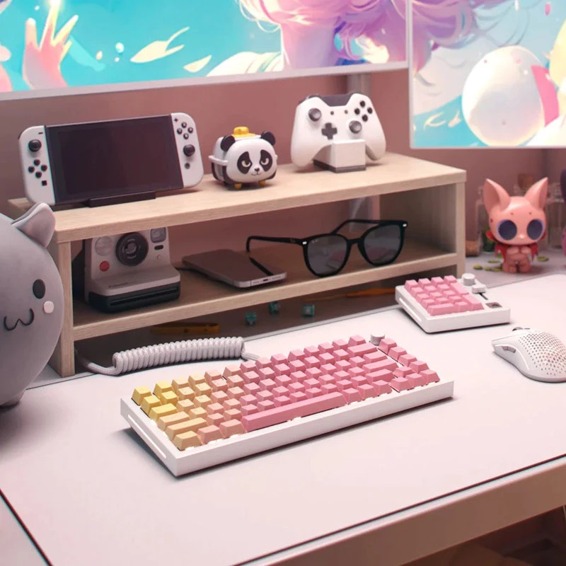 Glorious GPBT keycaps - Pink Grapefruit (114 toetsen, Cherry-profiel, PBT, dye-sublimated)