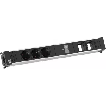 Bachmann Conference XL 3x CEE 7/3 2x CM 1x USB-C/C 100W zwart