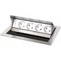 Kindermann CablePort Standard² 4-voudige montageplaat - zwart (250x190mm)