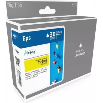 ASTAR compatibele inktpatroon geel 17ml 2000 pagina's voor Epson WorkForce Pro WF-5110 WF-5190 WF-5620 WF-5690