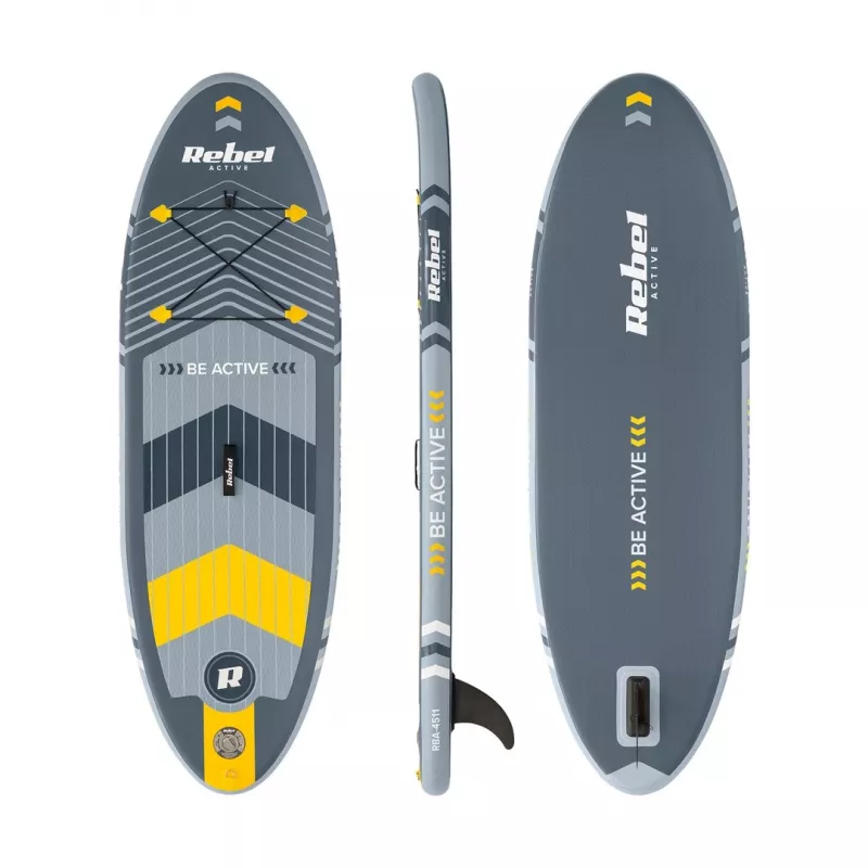 REBEL ACTIVE Small opblaasbaar SUP-board grijs RBA-4511