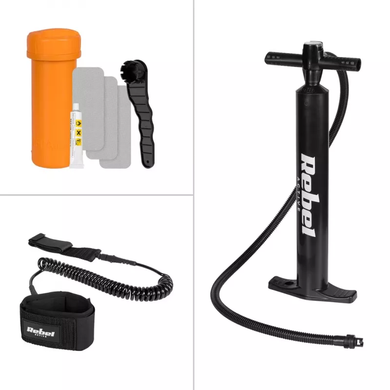 REBEL ACTIVE Small opblaasbaar SUP-board grijs RBA-4511