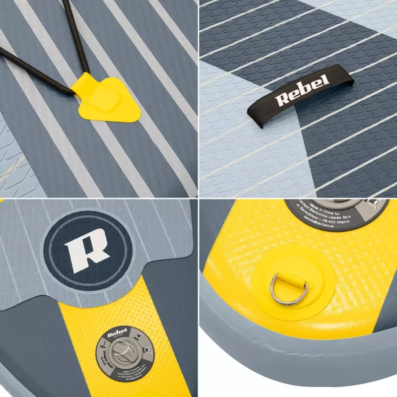 REBEL ACTIVE Small opblaasbaar SUP-board grijs RBA-4511