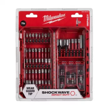 Milwaukee Shockwave Impact Duty boor- en schroefset, 75-delig
