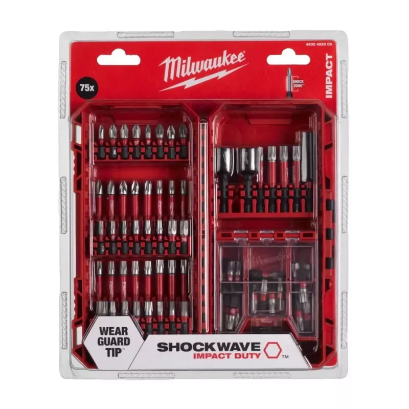 Milwaukee Shockwave Impact Duty boor- en schroefset, 75-delig