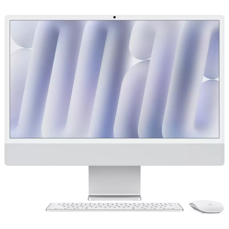 Apple iMac 24 inch 4.5K Retina-display M4-chip 10-core CPU 10-core GPU 16-core Neural Engine 32GB RAM 2TB SSD zilver