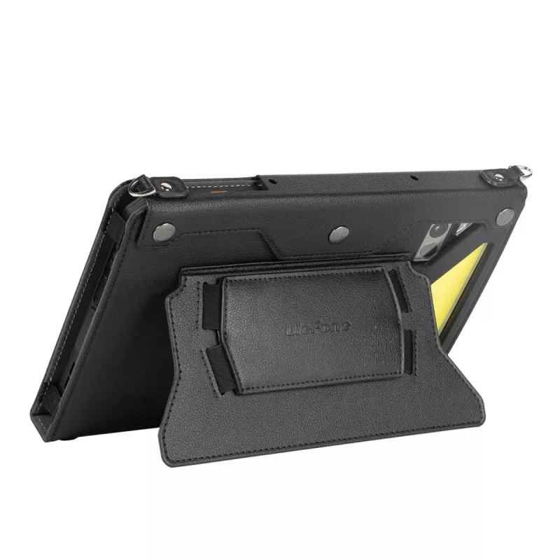 Ulefone Armor Pad 4 Holster Pro robuuste hoes met handlus, schouderriem en standaard - zwart