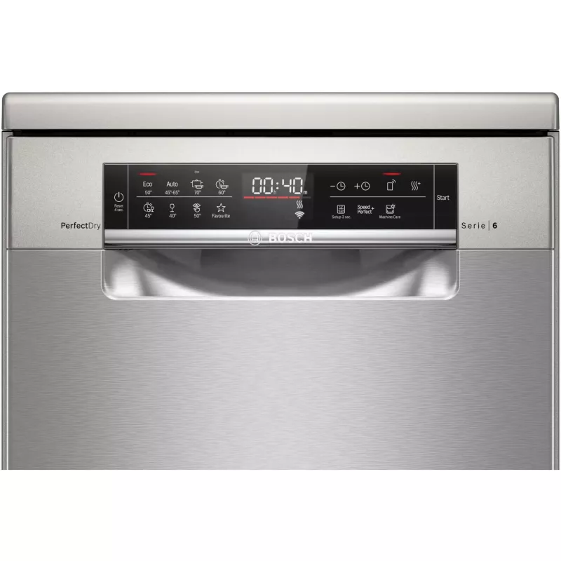 Bosch Serie 6 SPS6YMI14E vrijstaande vaatwasser, 10 couverts, 45 cm, RVS-look, Home Connect