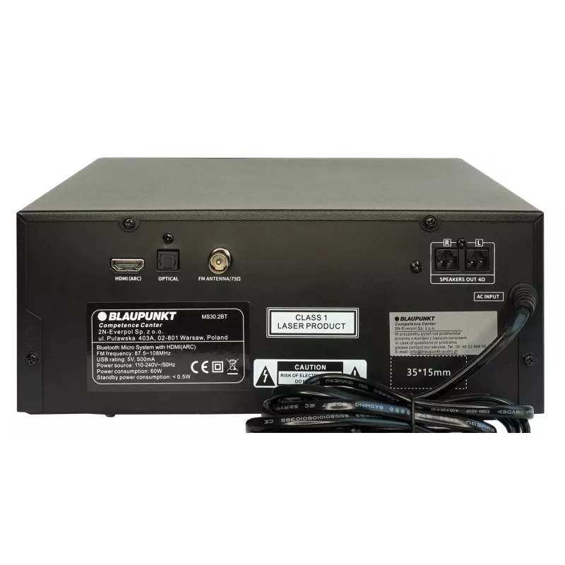 Blaupunkt MS30.2BT Bluetooth microfoon zwart