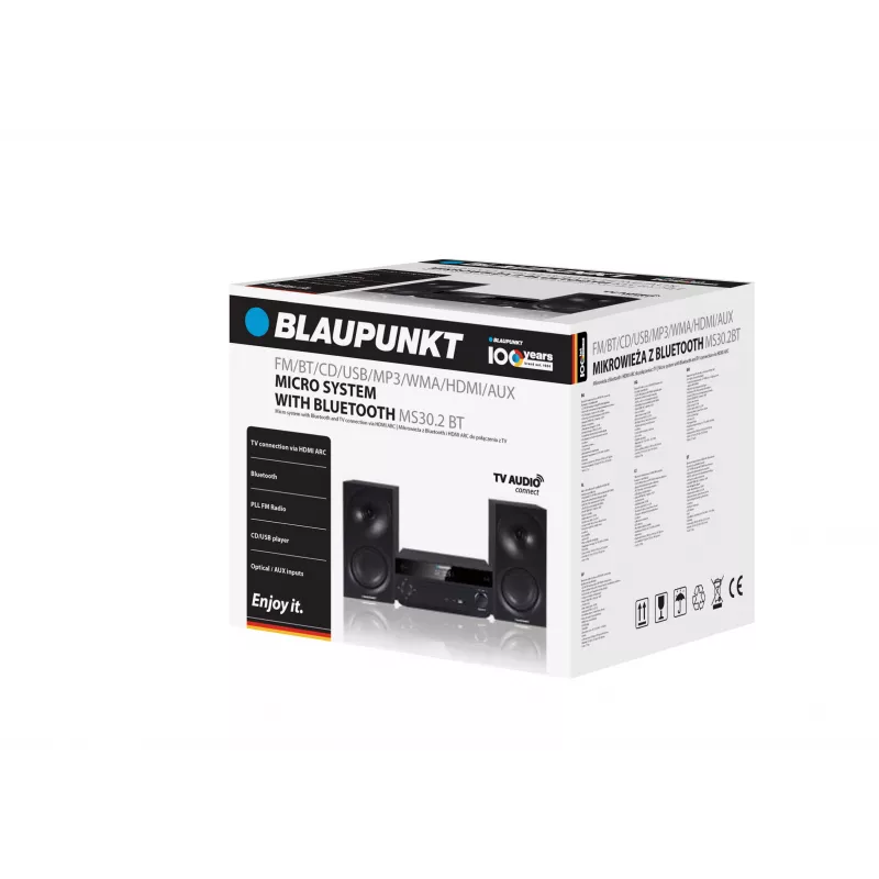 Blaupunkt MS30.2BT Bluetooth microfoon zwart