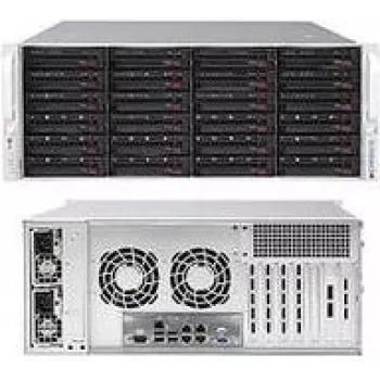 Supermicro SuperChassis 846BE1C-R1K23B 4U rackmount serverbehuizing - 24x 3,5 inch Hot-Swap SAS3/SATA3 - 1200W redundant Platinum