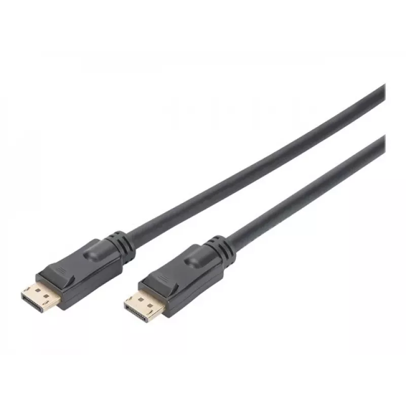 DIGITUS DisplayPort-kabel met versterker 4K 60Hz UHD DP/DP M/M zwart 20m