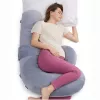 MOMCOZY PP006 F-vormig zwangerschapskussen Air Layer grijs