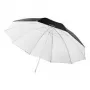 Walimex 2in1 reflecterende & doorschijnende paraplu wit 150cm