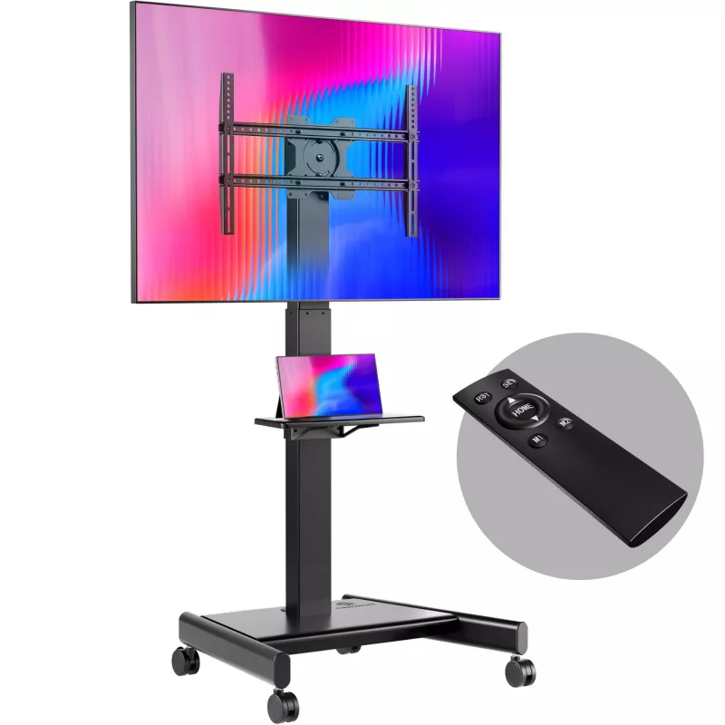 ONKRON TS1552E-B tv-mobiele standaard voor 43-75 inch schermen, zwart