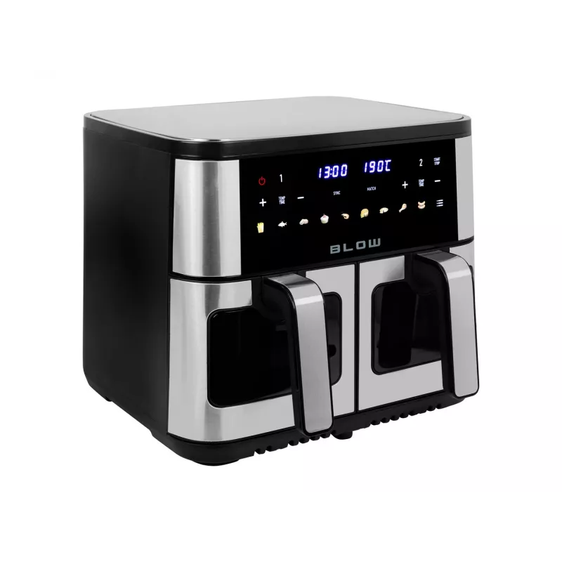 BLOW heteluchtfriteuse 2500W 9L digitaal touchpaneel LED-display zwart