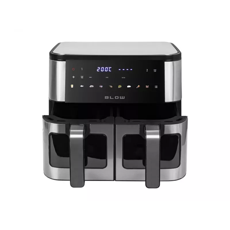 BLOW heteluchtfriteuse 2500W 9L digitaal touchpaneel LED-display zwart