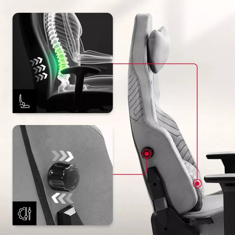 Huzaro Force 8.1 Grey gamingstoel