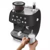Smeg EGF03BLMEU espressomachine met bonenmaler, 1650 W, zwart