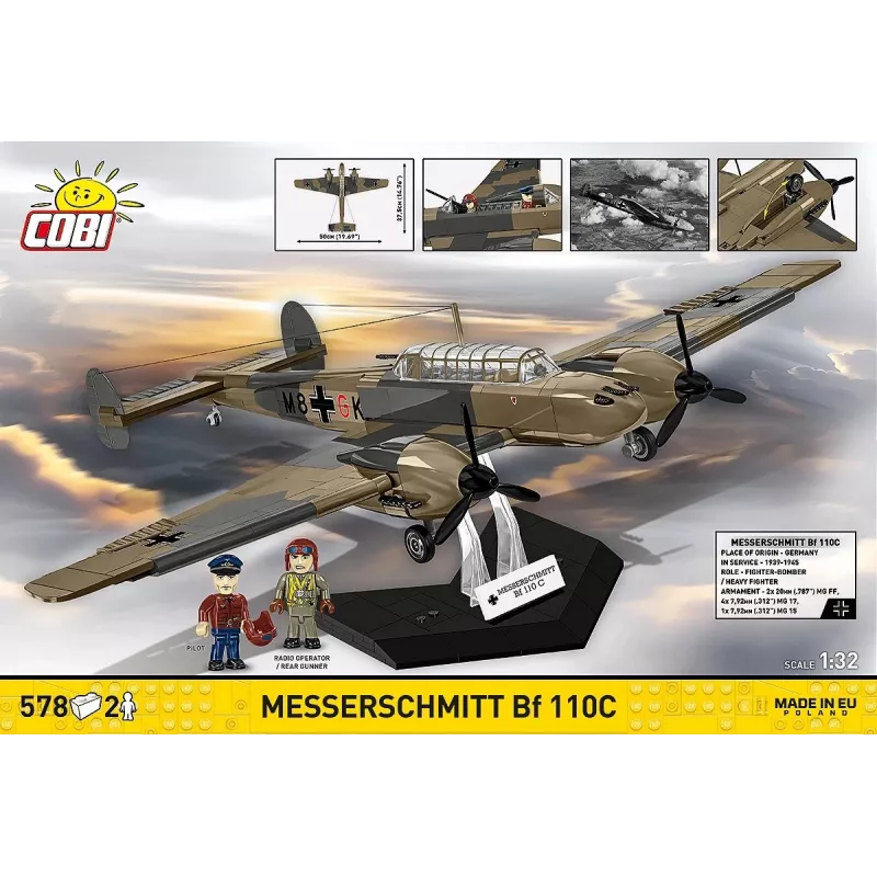 COBI KLOCKI Blocks Messerschmitt BF 110C 578 stuks