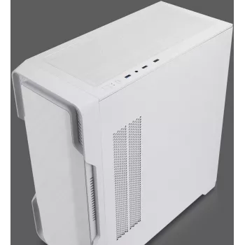 Nanoxia DS-9G-W ARGB witte midi-tower behuizing met USB-C en gehard glas