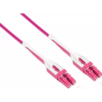 GoodConnections LW-U815LC4 glasvezel-patchkabel, OM4 duplex LC/LC Uniboot, LSZH, 15 m, aqua