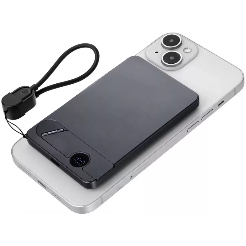 TROIKA Powerbank STROMKONSERVE 5 (POP50/TI) - 5000 mAh, titanium