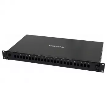 Synergy 21 Fiber Optic Patch Panel 24x LC-Duplex Cutouts, 19 inch 1U, Unpopulated, zwart