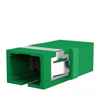 EFB Elektronik SC/APC Singlemode Simplex Glasvezelkoppeling, Groen, flensmontage