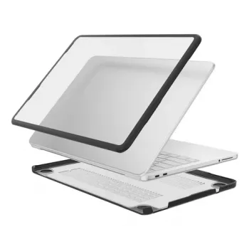 4smarts Shell Case voor Apple MacBook Neo, zwart frame