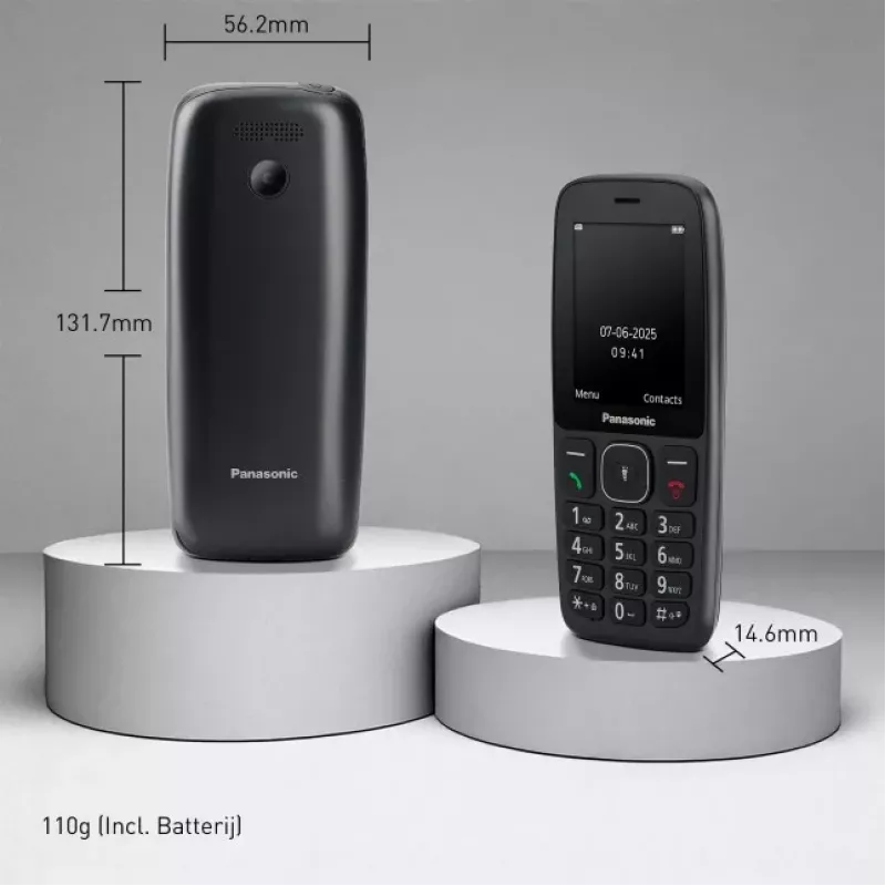 Panasonic KX-TF400EXB Mobiele telefoon, zwart