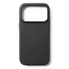 Mujjo Leather Case for iPhone 17 Pro met MagSafe (zwart)