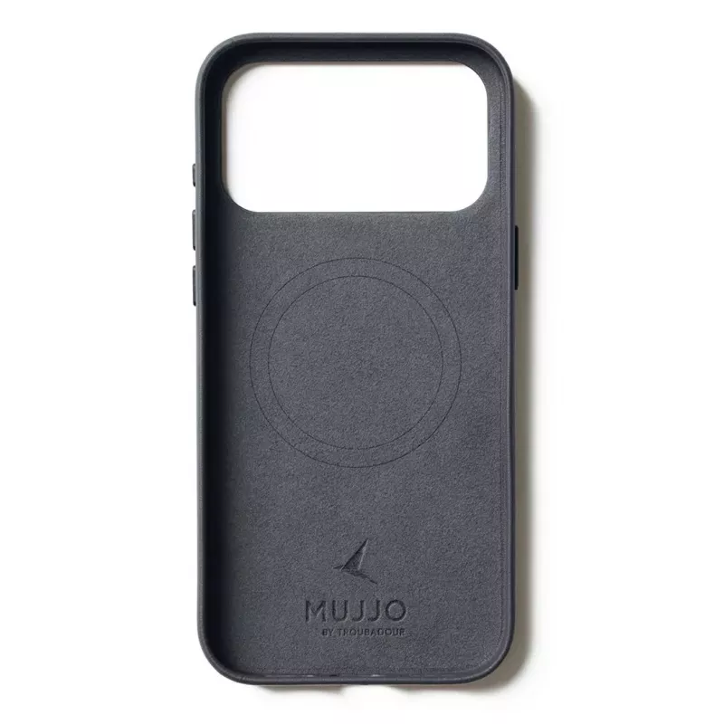 Mujjo Leren Case voor iPhone 17 Pro Max met MagSafe (Basalt)