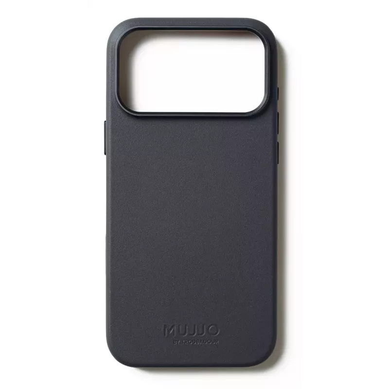 Mujjo Leren Case voor iPhone 17 Pro Max met MagSafe (Basalt)
