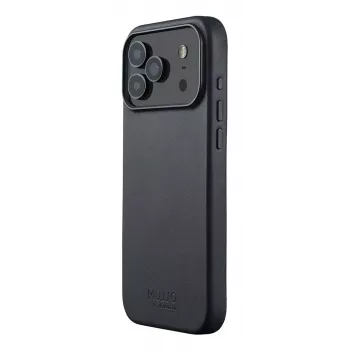 Mujjo Leren Case voor iPhone 17 Pro Max met MagSafe (Basalt)