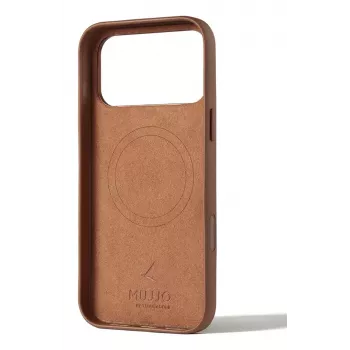 Mujjo Leren Hoes voor iPhone 17 Pro Max met MagSafe (Tan)
