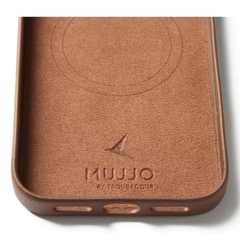 Mujjo Leren Hoes voor iPhone 17 Pro Max met MagSafe (Tan)
